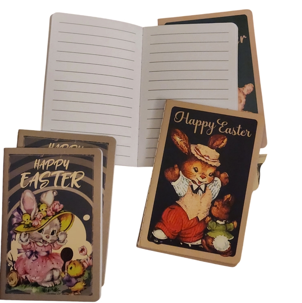 Vintage Style Easter Mini Notebooks 20 Count